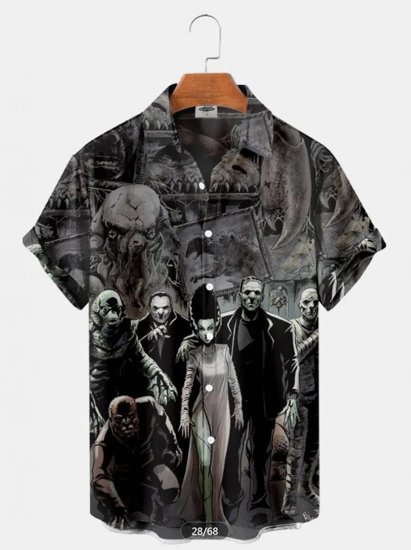 Camisa de Praia Manga Curta